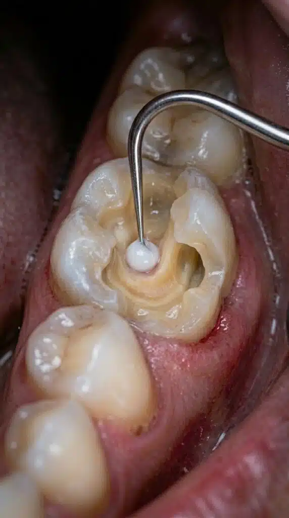 Accueil Sonde dentaire utilisée pour le diagnostic en dentisterie conservatrice